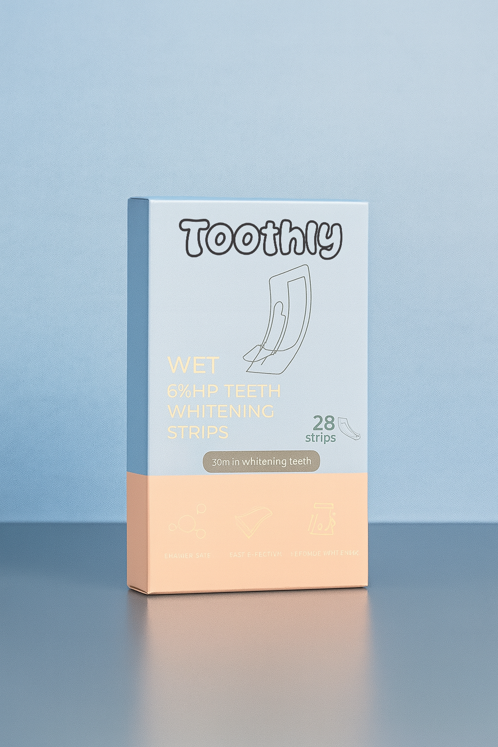 WET 6% Hydrogen Peroxide teeth whitening strips