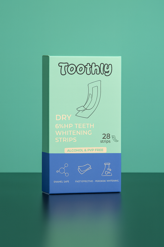DRY 6% Hydrogen Peroxide teeth whitening strips