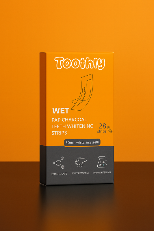 WET PAP Charcoal teeth whitening strips